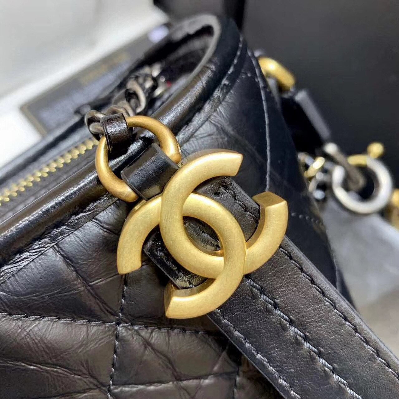 ChanelGabrielle Hobo Bag Black For Women 9.8in/25cm AS1582
