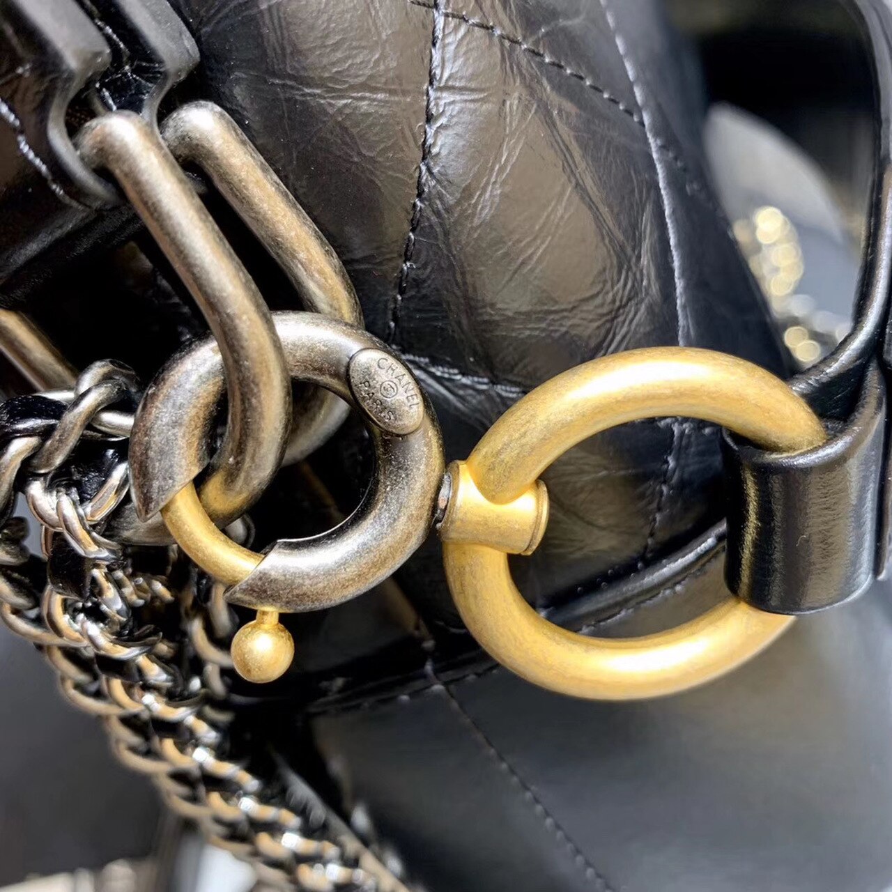 ChanelGabrielle Hobo Bag Black For Women 9.8in/25cm AS1582