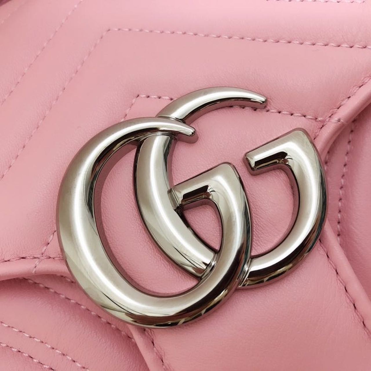 gg Marmont Small Matelassé Shoulder Bag Dusty Pink Matelassé Chevron For Women 10in/26cm gg 443497 DTDIT 5729