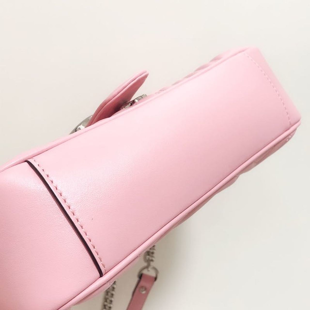 gg Marmont Small Matelassé Shoulder Bag Dusty Pink Matelassé Chevron For Women 10in/26cm gg 443497 DTDIT 5729