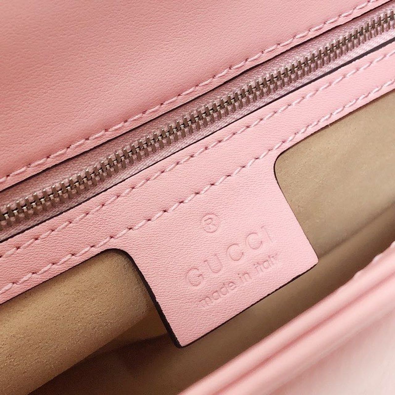 gg Marmont Small Matelassé Shoulder Bag Dusty Pink Matelassé Chevron For Women 10in/26cm gg 443497 DTDIT 5729