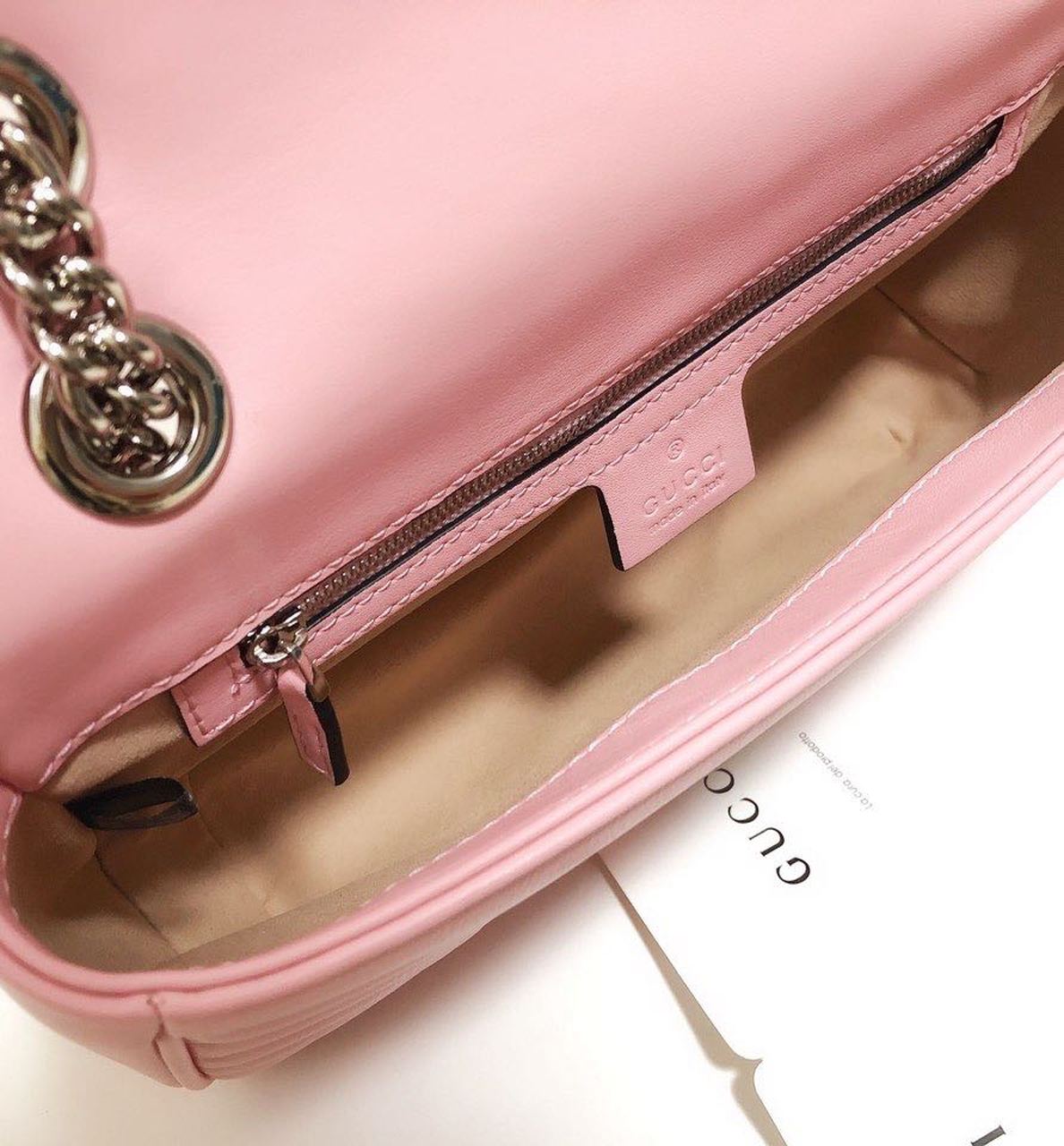 gg Marmont Small Matelassé Shoulder Bag Dusty Pink Matelassé Chevron For Women 10in/26cm gg 443497 DTDIT 5729