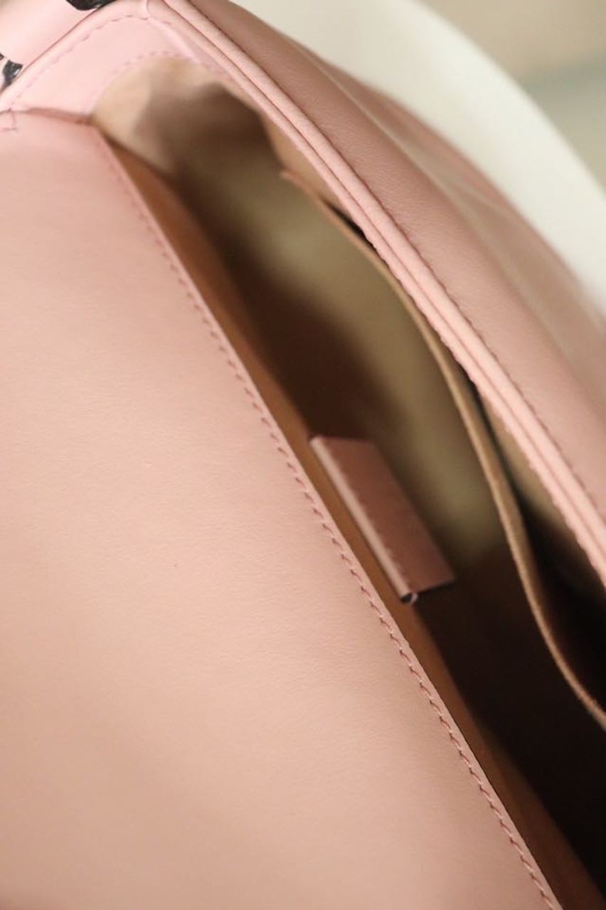gg Marmont Mini Top Handle Bag Dusty Pink Matelassé For Women 8.3in/21cm 547260 DTDIT 5729