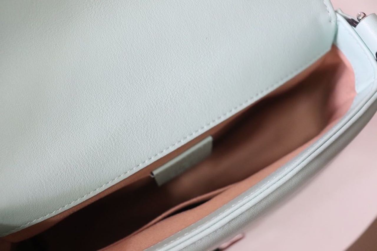 gg Marmont Mini Top Handle Bag Mint Green For Women 8.3in/21cm gg