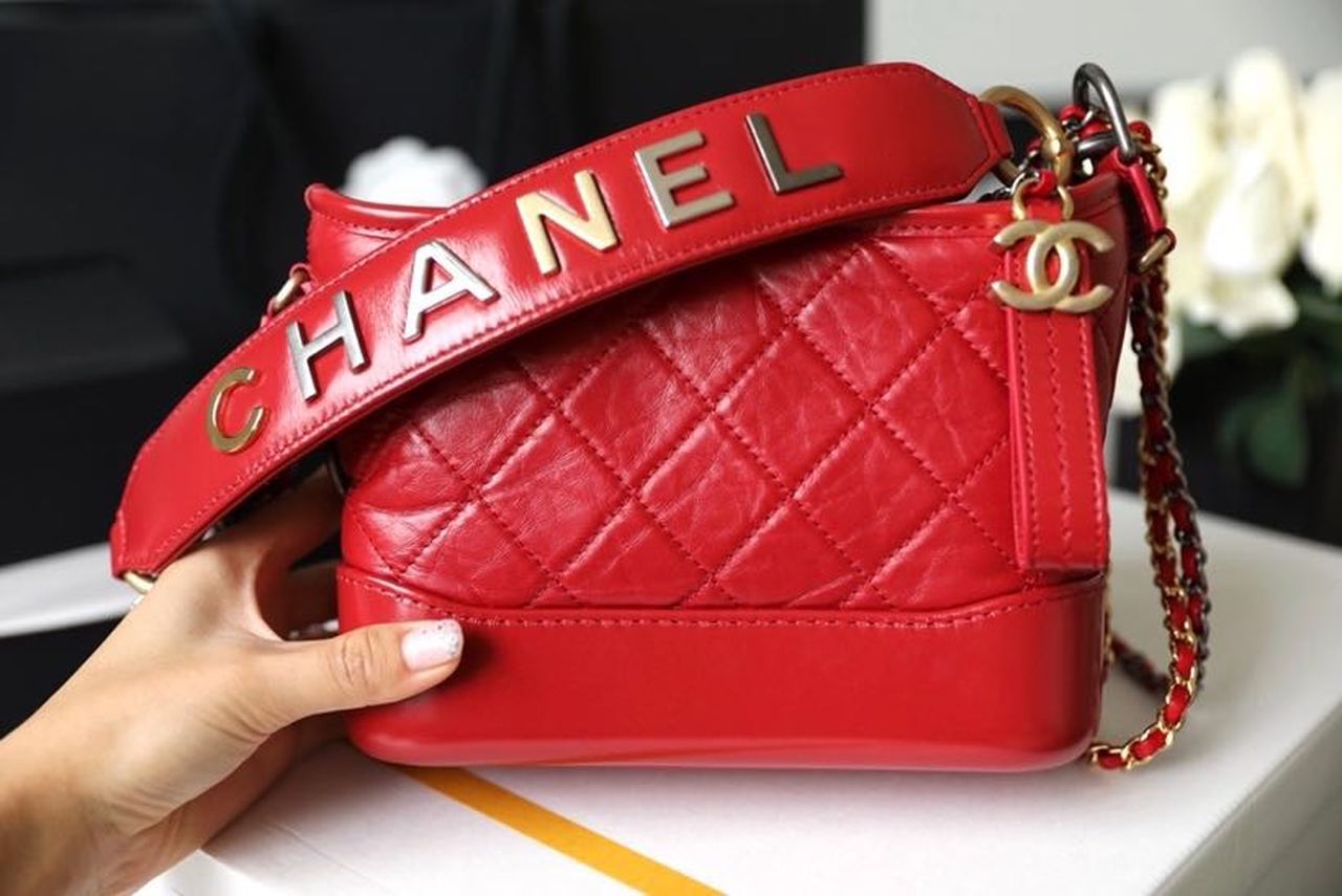 ChanelGabrielle Small Hobo Bag Red For Women 7.8in/20cm A91810