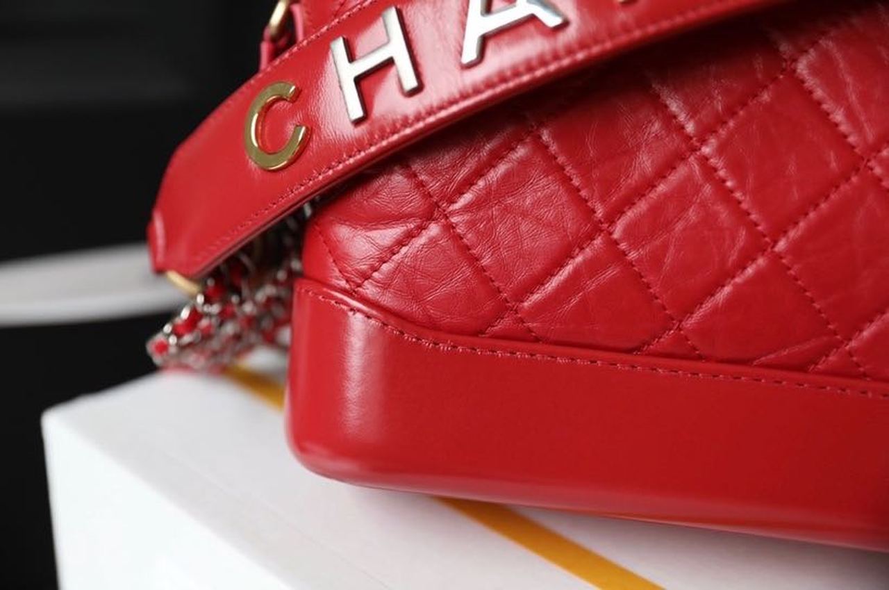 ChanelGabrielle Small Hobo Bag Red For Women 7.8in/20cm A91810