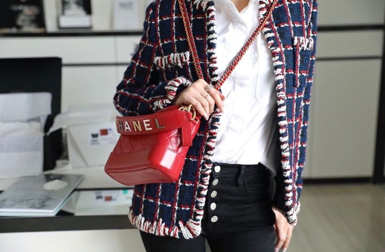 ChanelGabrielle Small Hobo Bag Red For Women 7.8in/20cm A91810