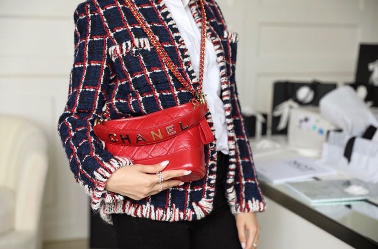 ChanelGabrielle Small Hobo Bag Red For Women 7.8in/20cm A91810