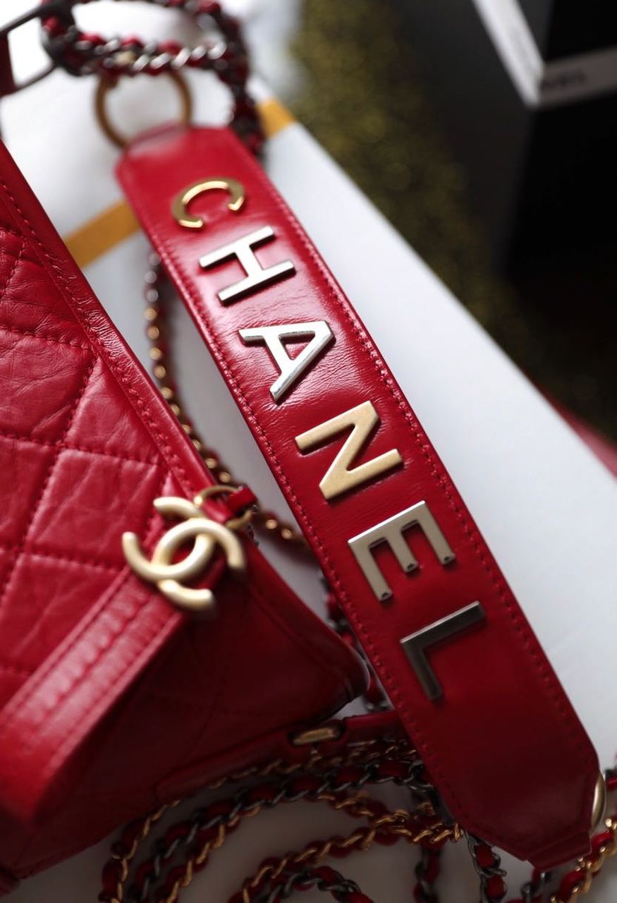 ChanelGabrielle Small Hobo Bag Red For Women 7.8in/20cm A91810