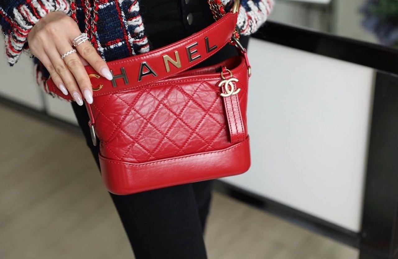 ChanelGabrielle Small Hobo Bag Red For Women 7.8in/20cm A91810