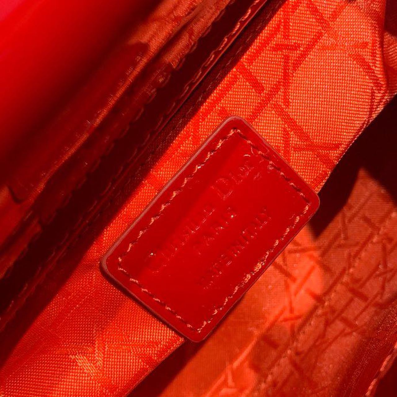 DI Mini Lady Bag with Chain Gold Toned Hardware Spring/Summer Collection, Red, For Women Women’s Handbags, 18cm CD M0505OCAL