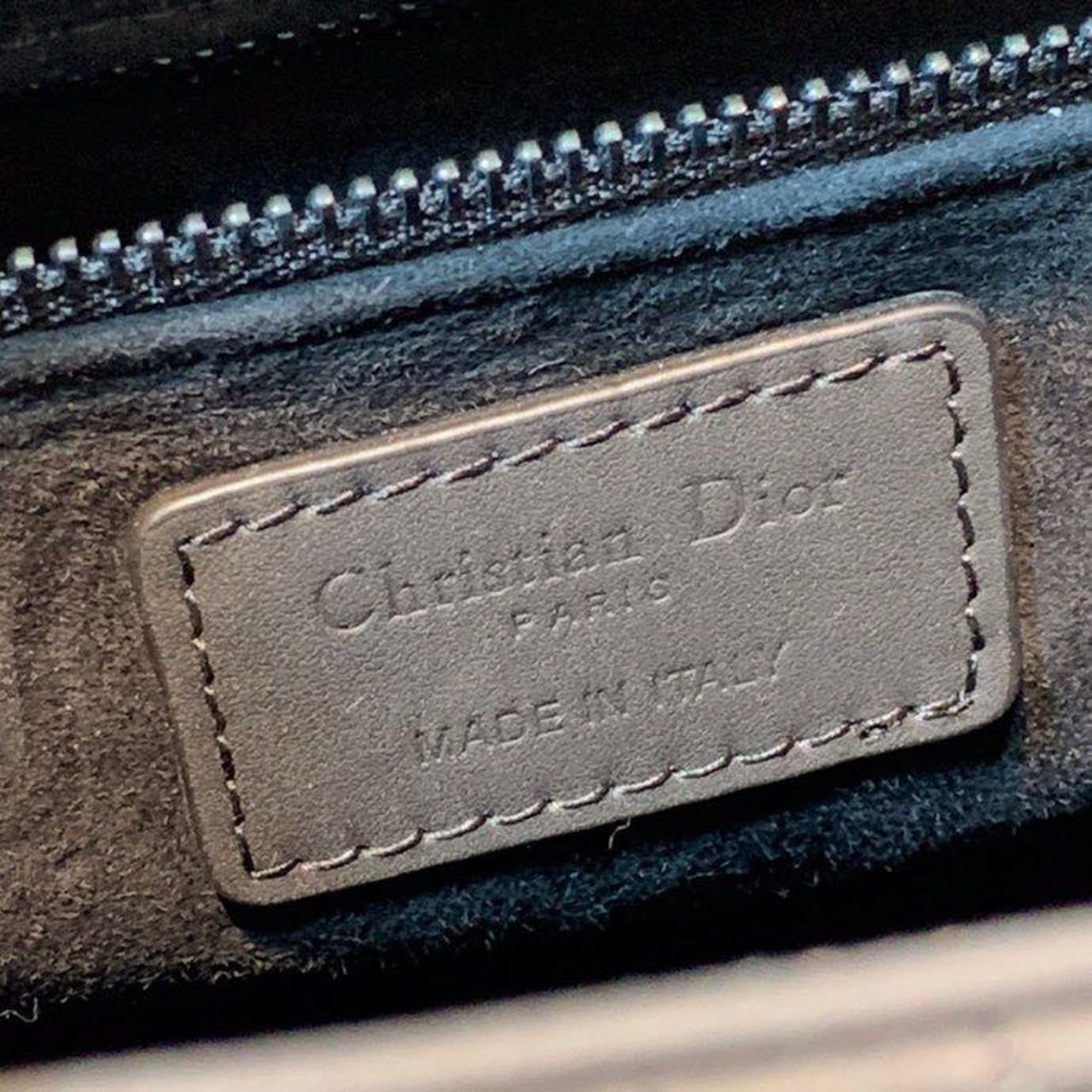 DI Medium Lady Bag Matte Hardware Black Ultramatte For Women 9.5in/24cm CD M0565SLOI_M989