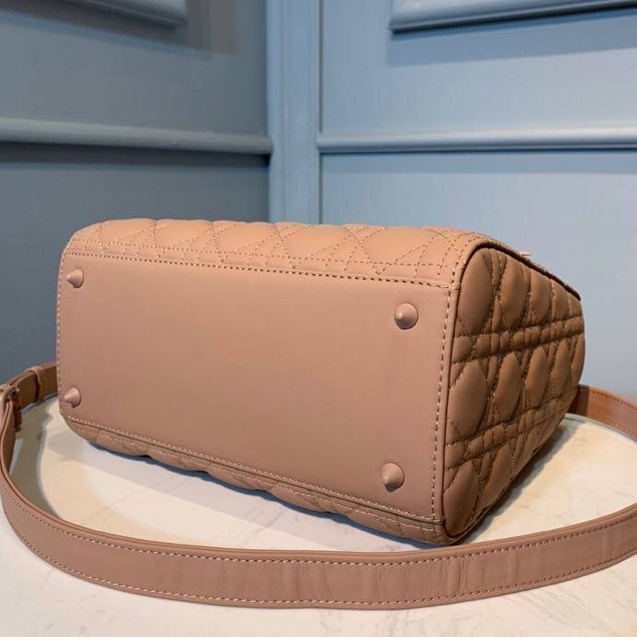 DI Medium Ultramatte Lady Bag Blush For Women, Women’s Handbags 9in/24cm CD M0565ILOI_M50P