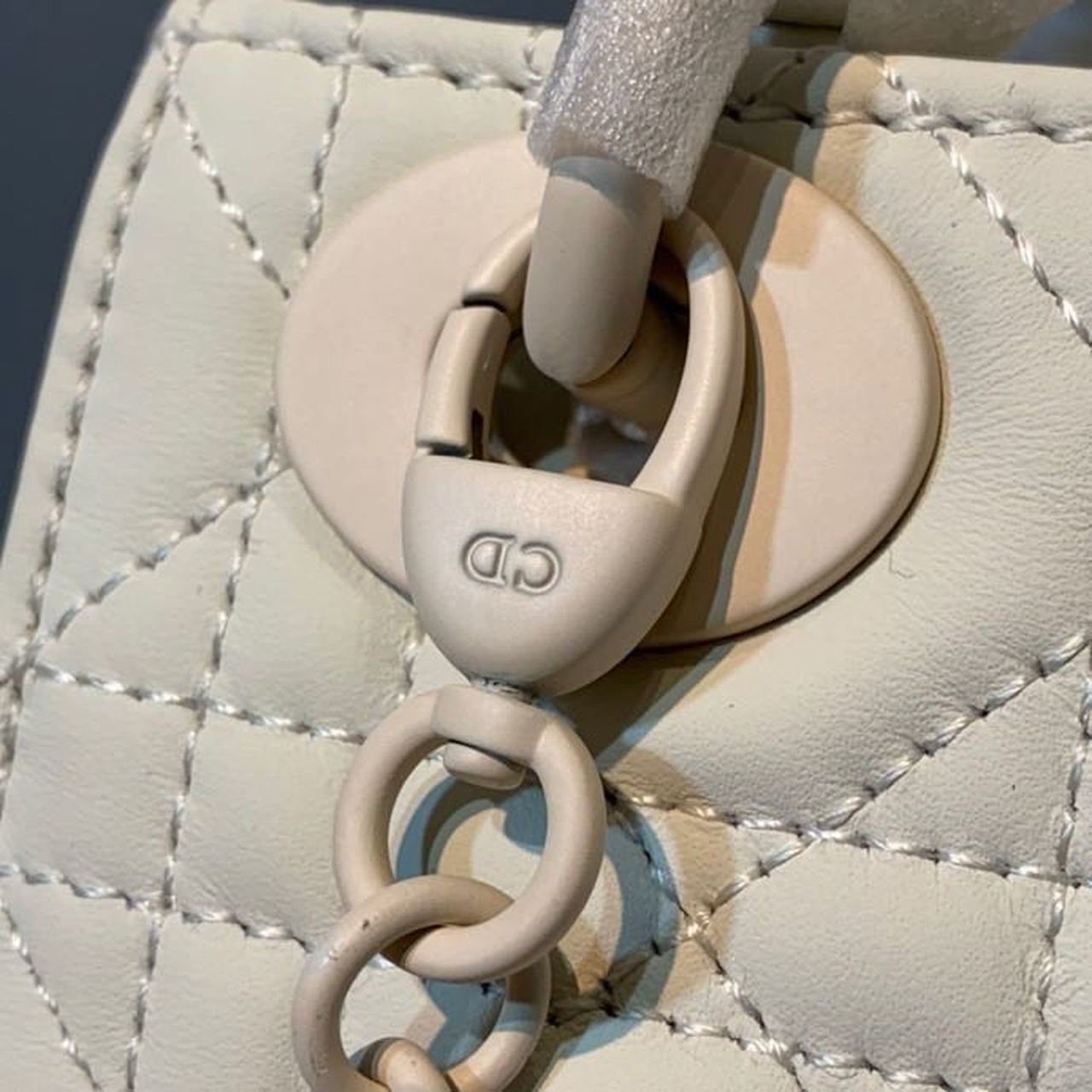 DI Mini Lady Bag Ivory For Women 6.5in/17cm CD M0505SLOI
