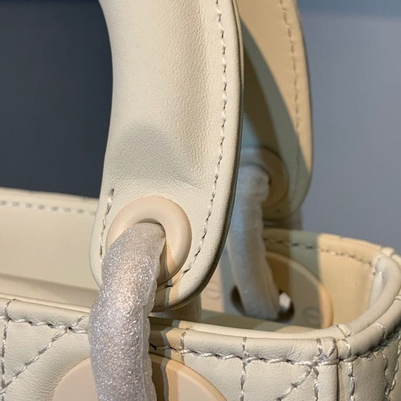 DI Mini Lady Bag Ivory For Women 6.5in/17cm CD M0505SLOI