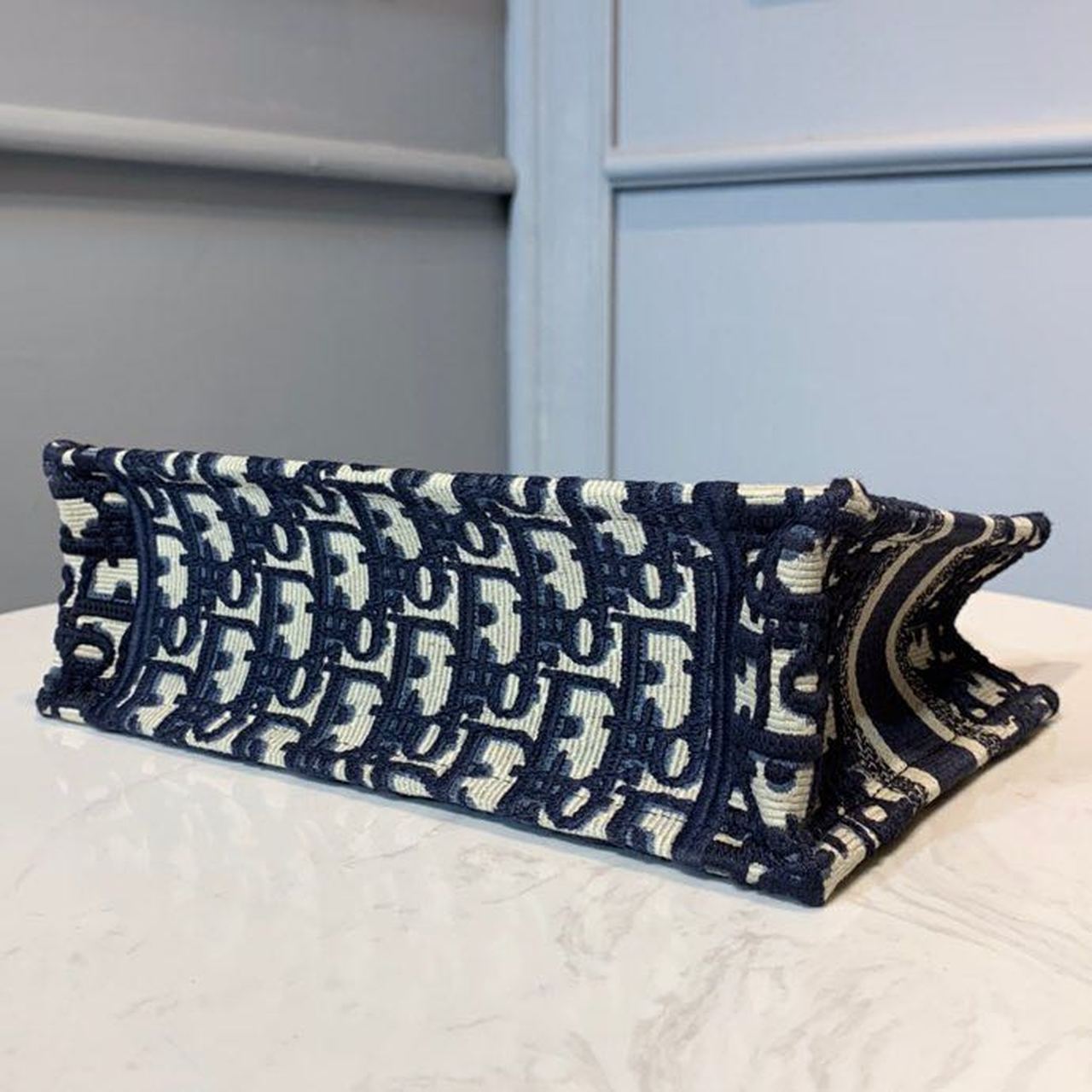 DI Mini Book Tote Bag Blue By Maria Grazia Chiuri For Women 9in/22cm CD S5475ZRIW_M928