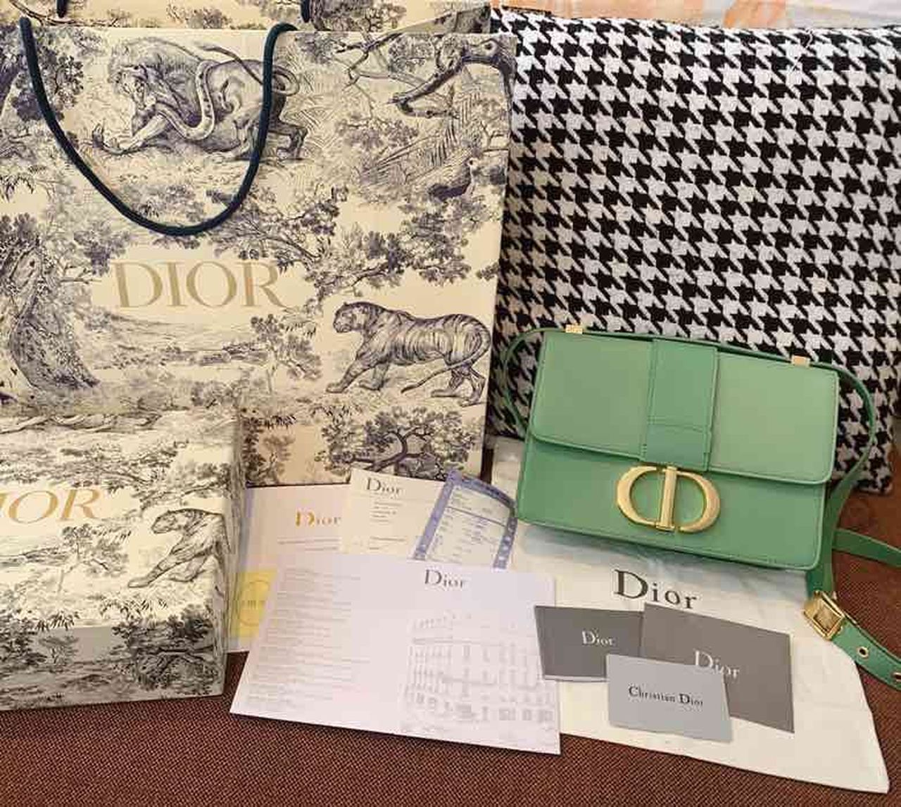 DI Medium 30 Montaigne Bag Deep Mint Green Box For Women 24cm/9in CD