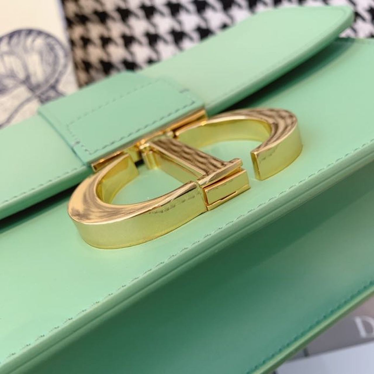 DI Medium 30 Montaigne Bag Deep Mint Green Box For Women 24cm/9in CD