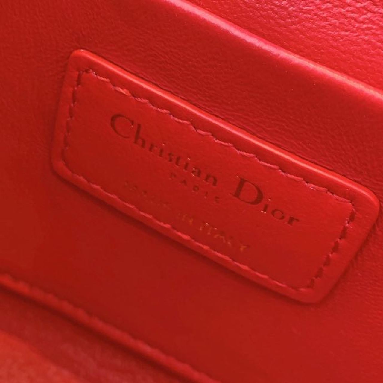 DI Mini 30 Montaigne Bag Gold Toned Hardware Red For Women 18cm/7in CD