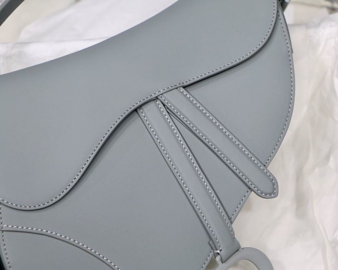 DI Medium Saddle Bag Light Blue Ultramatte For Women 25cm/10in CD