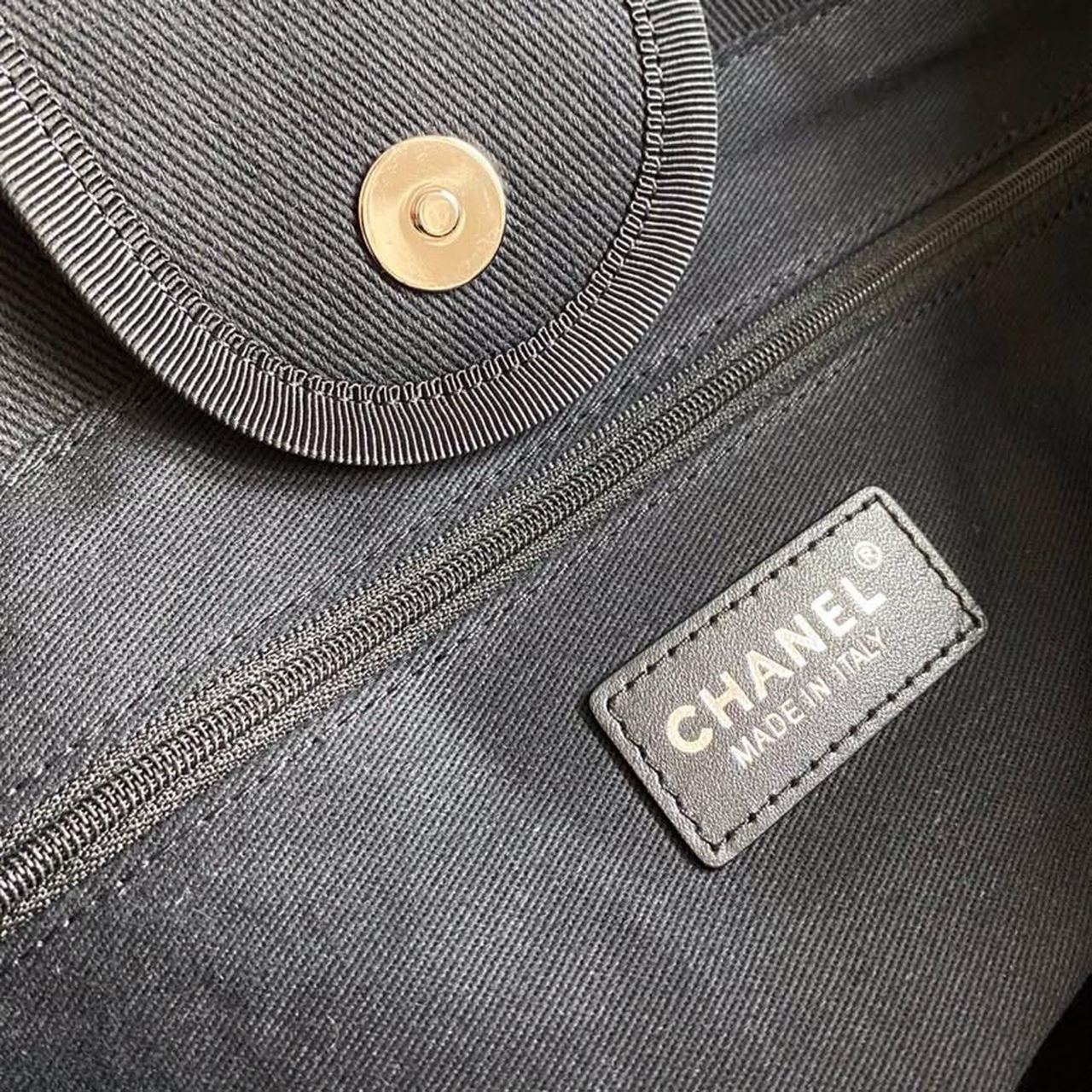 Chanel Large Deauville Pearl Tote Bag Black For Women, Women’s Handbags, Shoulder Bags 15in/38cm A66941