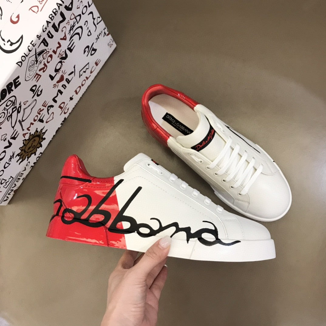 DG Portofino Sneakers White/Red For Men DG Shoes
