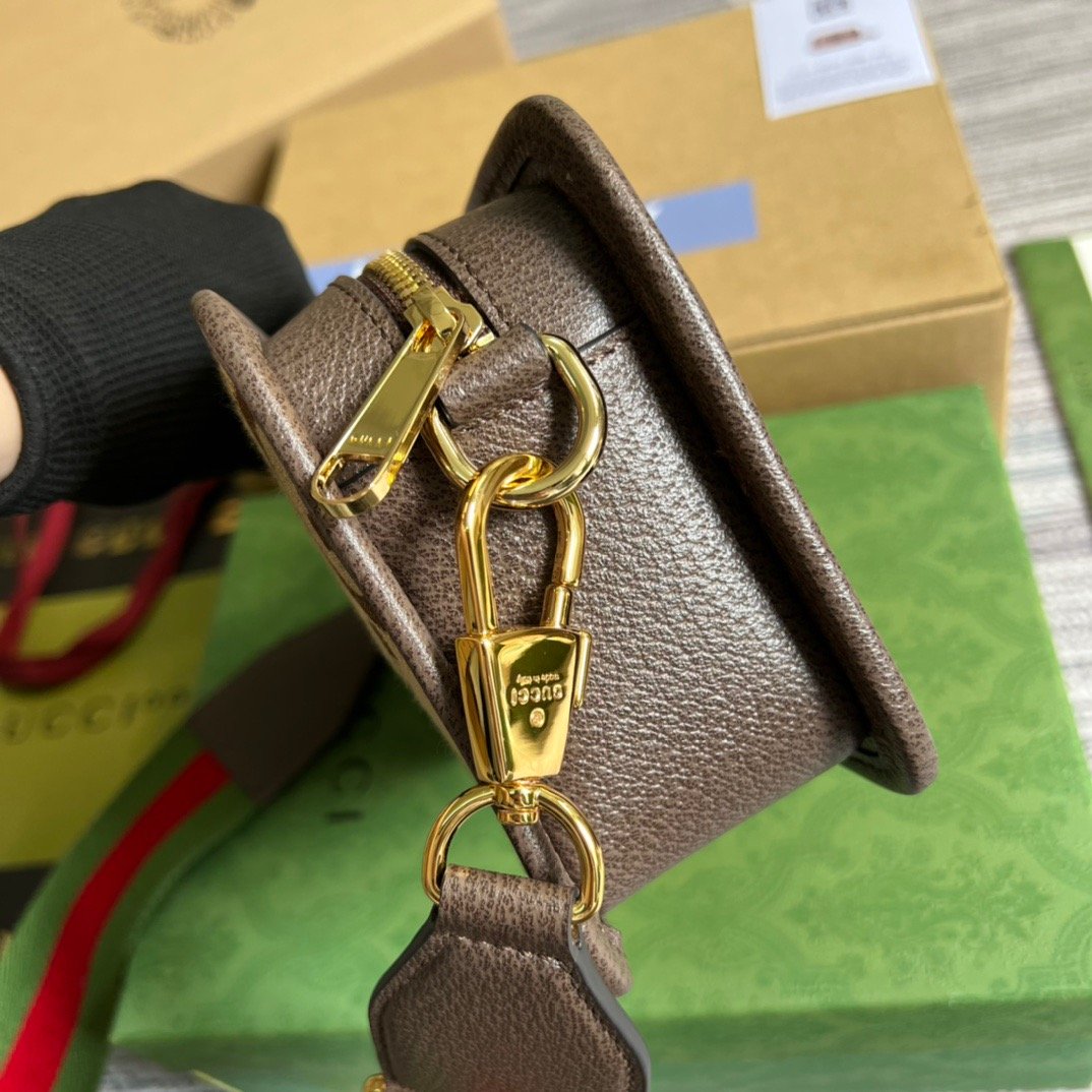 gg Jumbo gg Mini Bag Camel And Ebony Jumbo gg Canvas For Women 8.9in/22.5cm gg 696075 UKMDG 2570