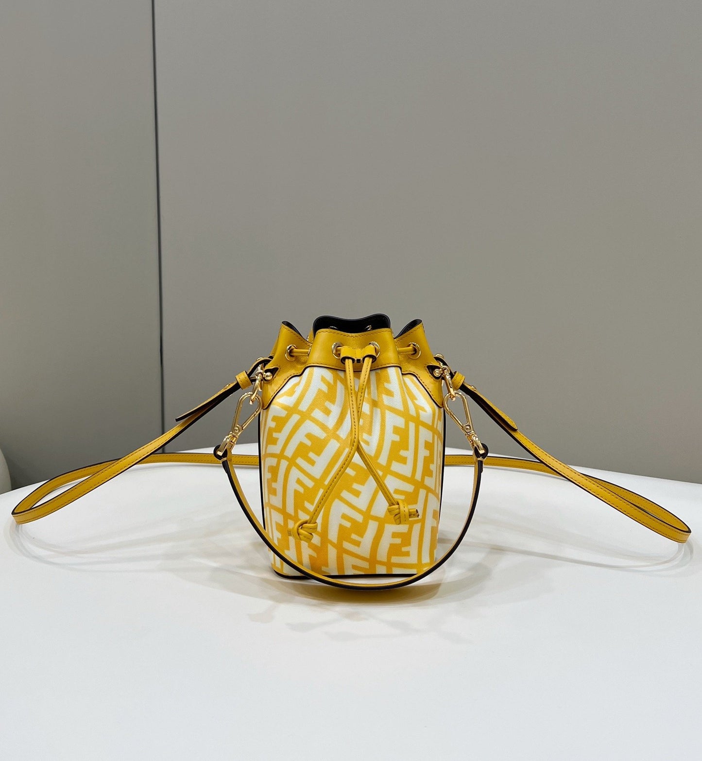 FI Mon Tresor Bag Yellow For Women, Women’s Handbags, Shoulder And Crossbody Bags 7.1in/18cm FF 8BS010