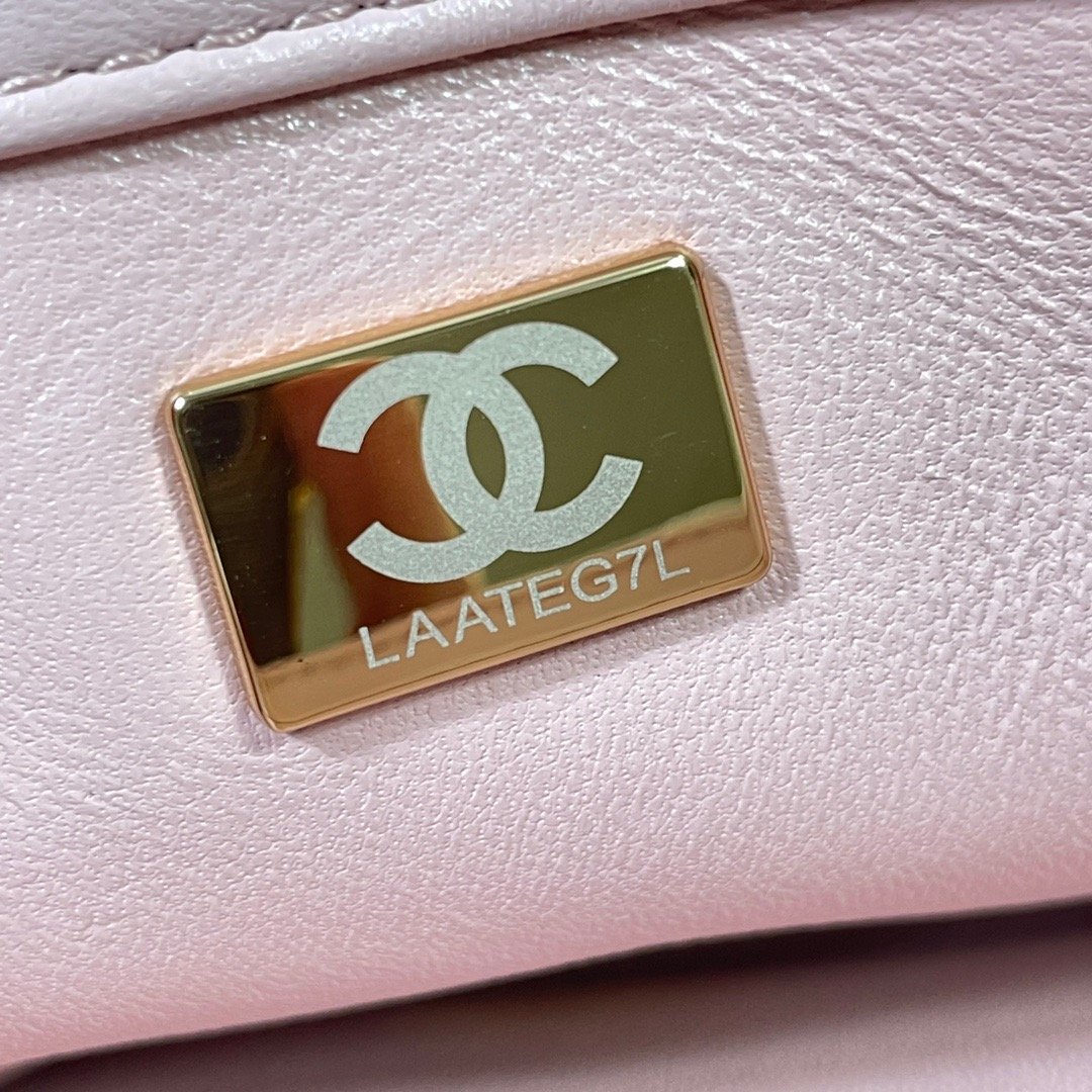 ChanelLarge Flap Bag Gold Hardware PiNike For Women, Women’s Handbags, Shoulder Bags 9.1in/23cm AS3367