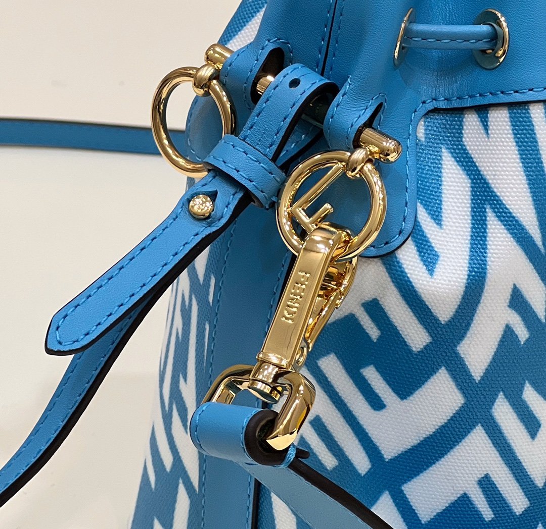 FI Mon Tresor Bag Blue For Women, Women’s Handbags, Shoulder And Crossbody Bags 7.1in/18cm FF 8BS010