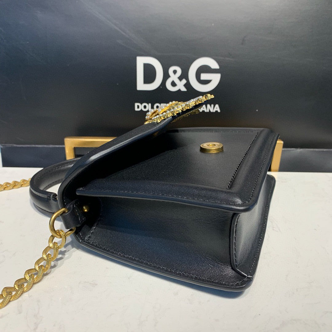 DG Small Devotion Bag Black For Women 7.5in/19cm DG BB6711AV89380999