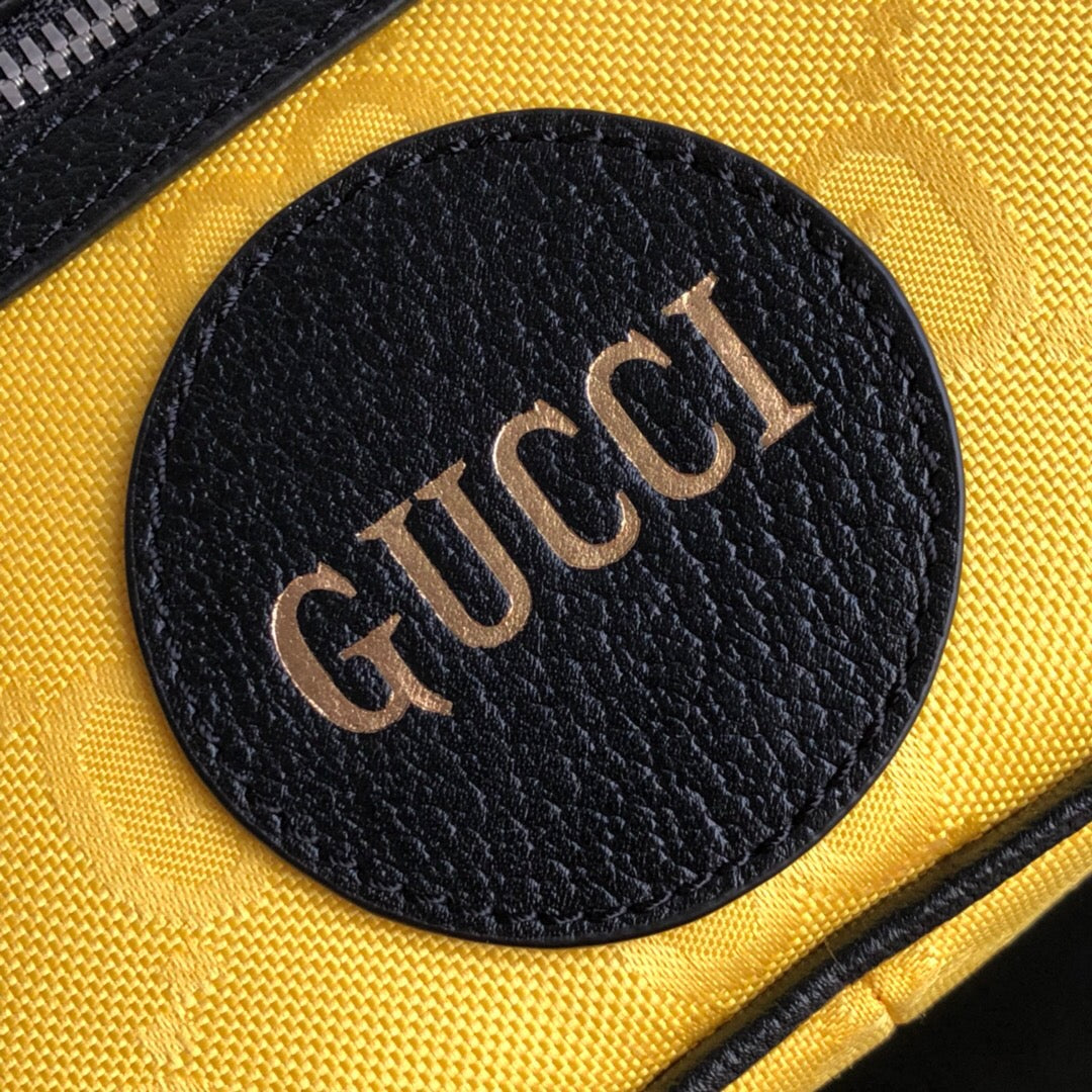gg Off The Grid Belt Bag Yellow gg ECONYL® For Men 9.5in/24cm gg
