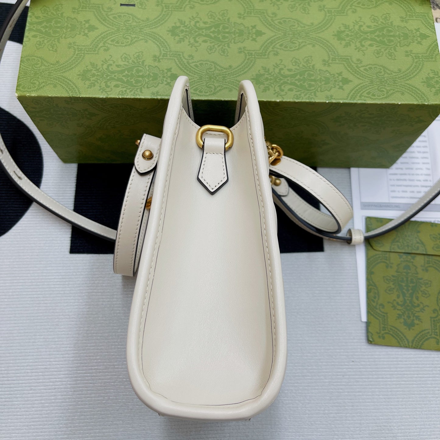 gg Marmont Matelasse Mini Bag White For Women, Women’s Bags 7.5in/19cm gg 696123 DTDHT 9022