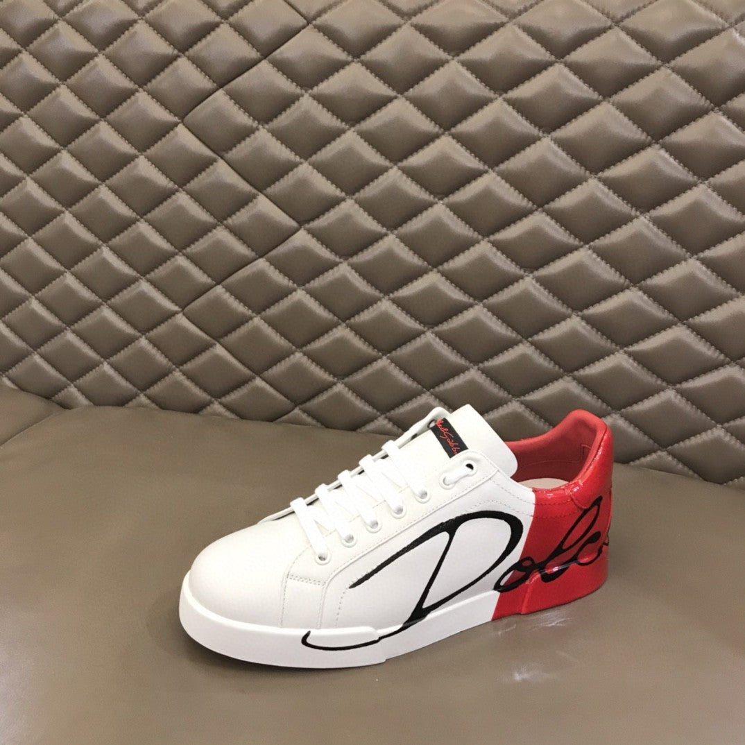 DG Portofino Sneakers White/Red For Men DG Shoes