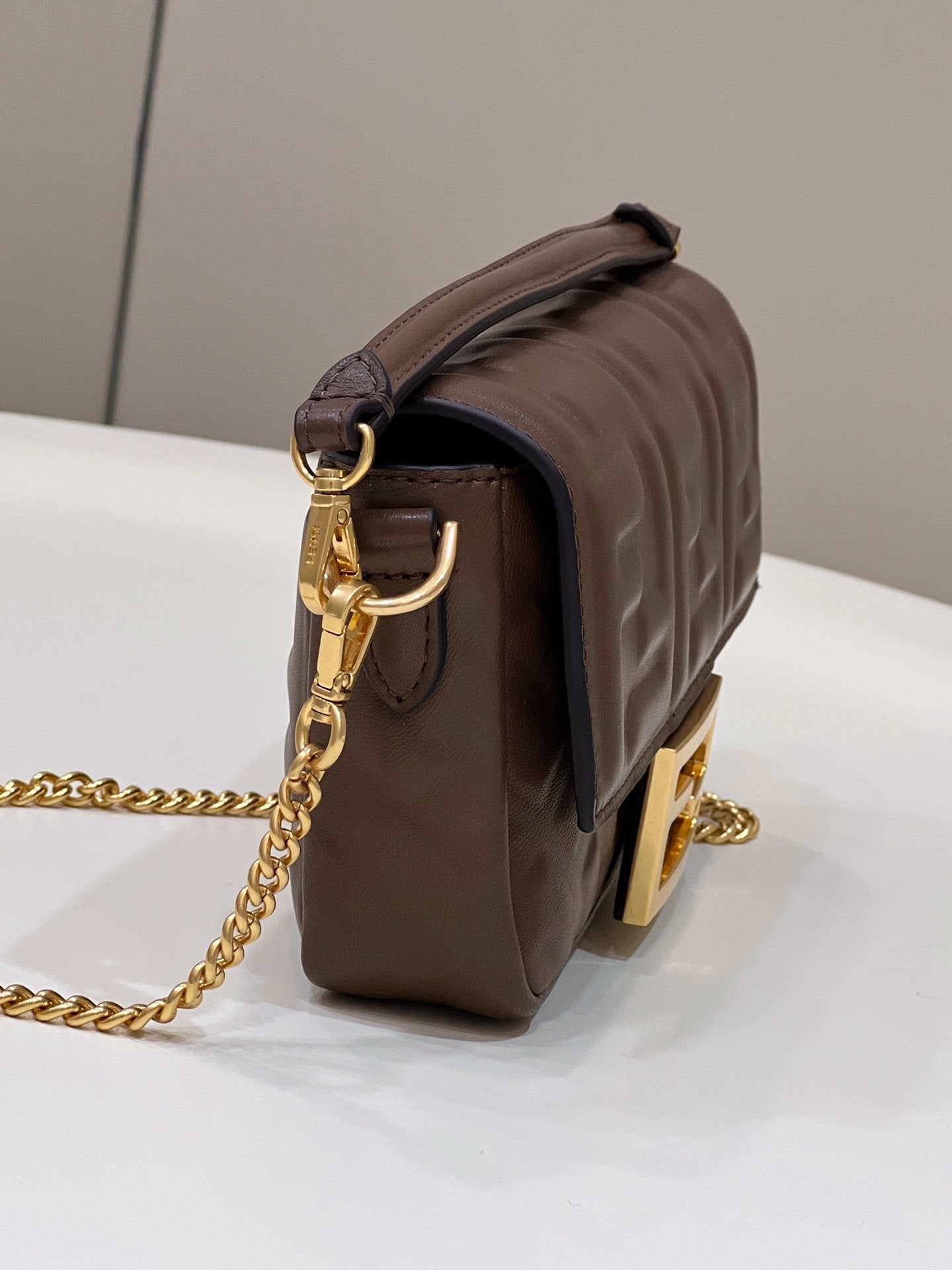 FI Baguette Brown For Women, Women’s Handbags, Shoulder And Crossbody Bags 7.5in/19cm FF 8BS017