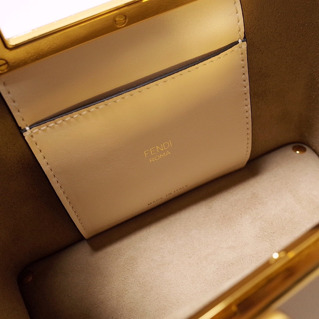 FI Way Small White Bag For Woman 17.5cm/7in
