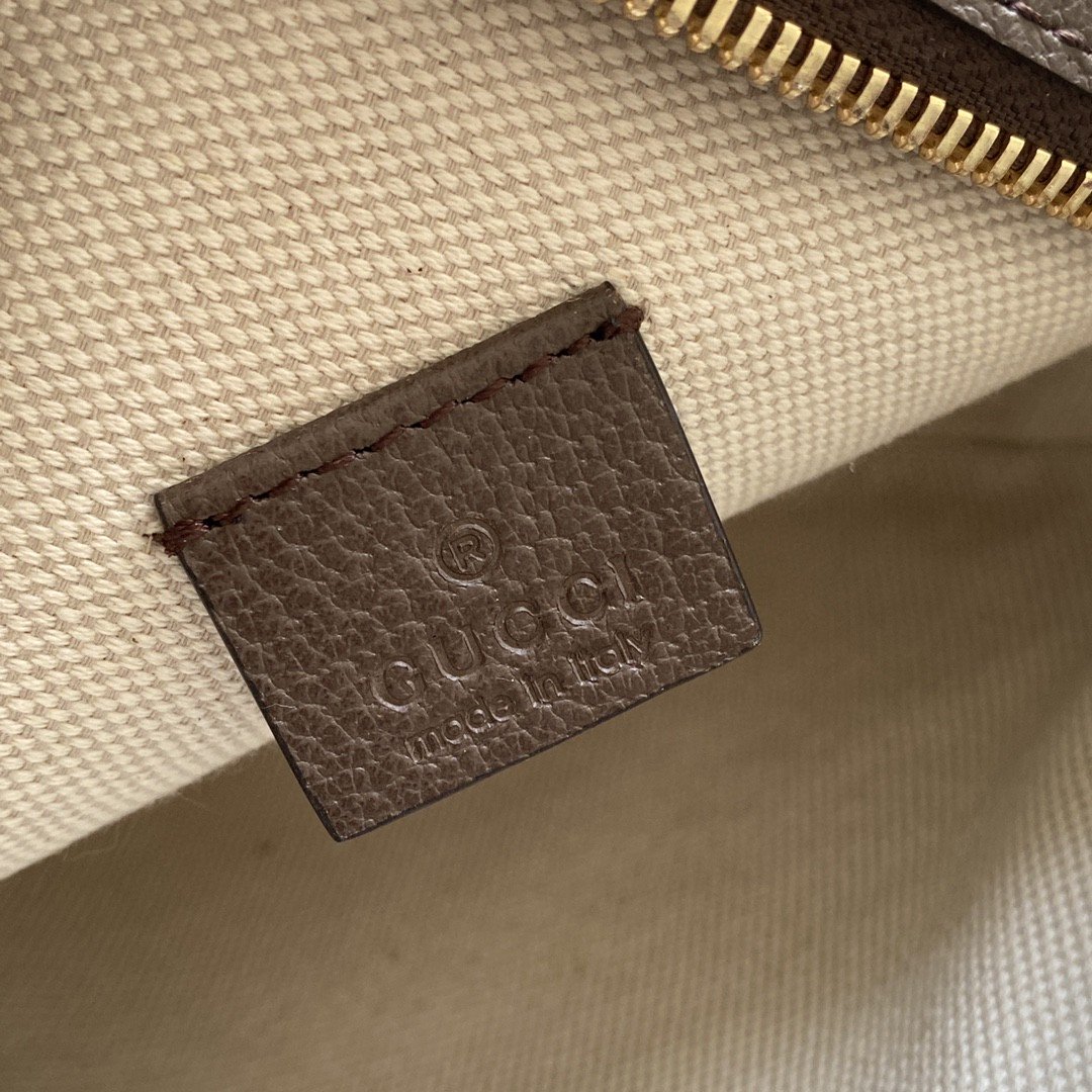 gg Round Shoulder Bag With Double G Beige And Ebony Supreme Canvas With Stripes And Flames Print Brown For Women 7,5in/19cm 574978 UQHNE 9885
