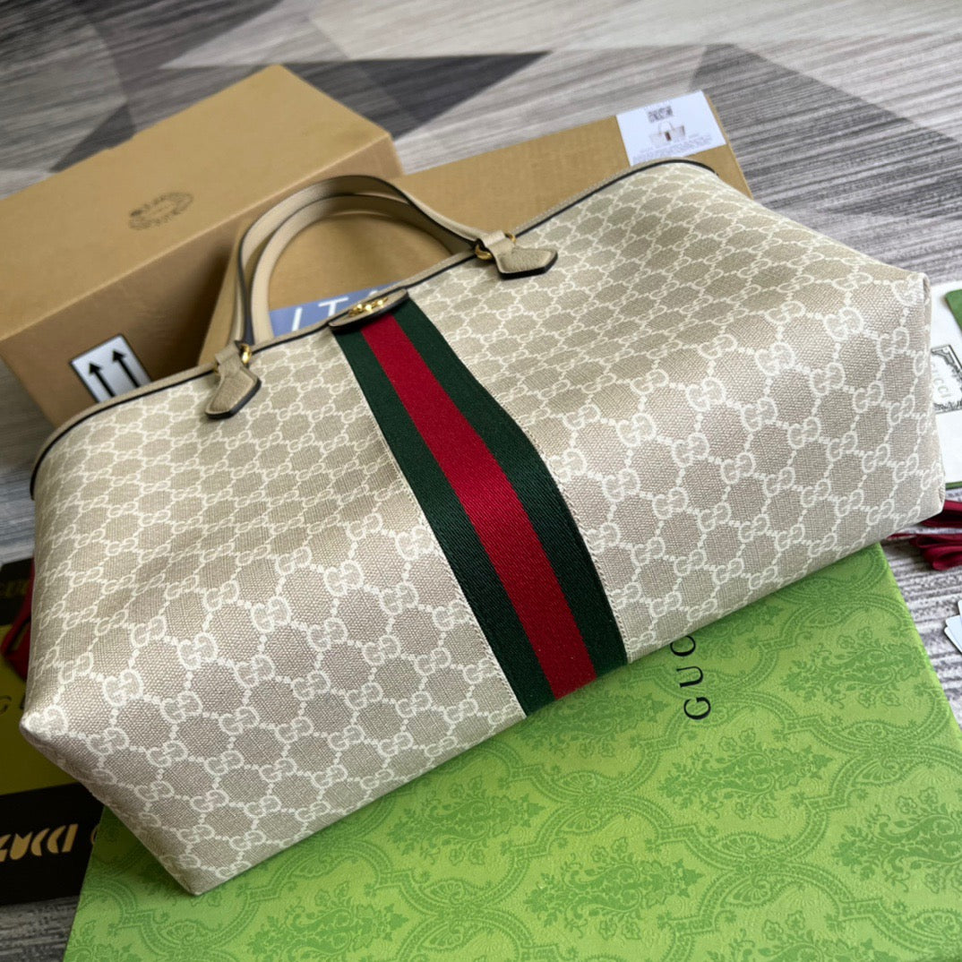 gg Ophidia Medium gg Tote Beige For Women, Women’s Bags 15in/38cm gg 631685 UULAG 9682
