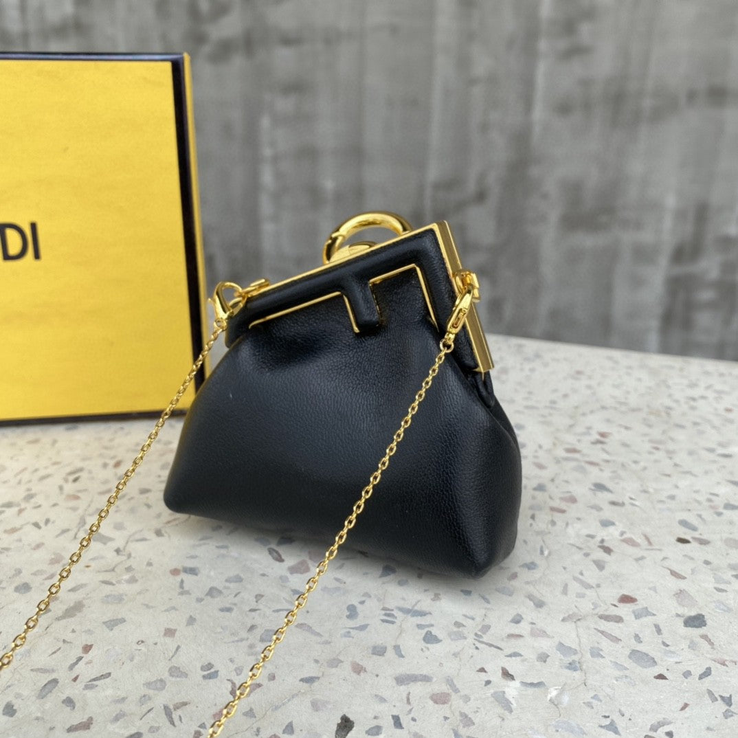 FI Nano First Charm Black Bag For Woman 10cm/4in