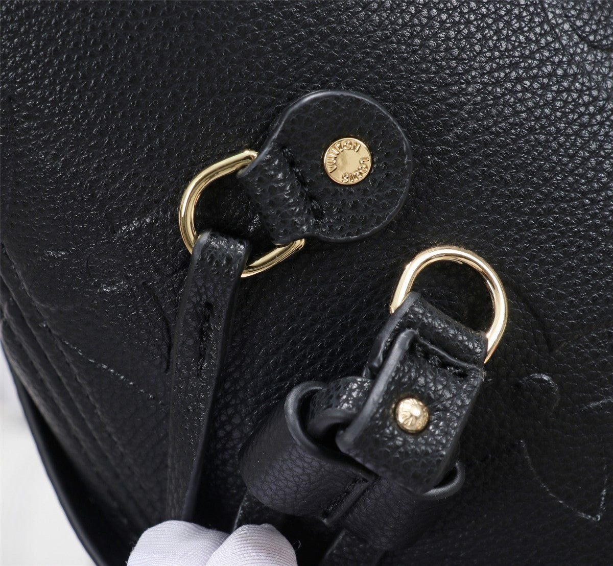Louis Vuitton Neverfull MM Tote Bag Monogram Empreinte Black For Women, Women’s Handbags, Shoulder Bags 12.2in/31cm LV M45685