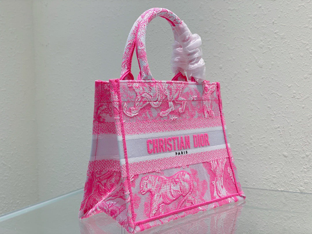 DI Small Book Tote Pink, For Women, Women’s Handbags 26.5cm/10.5in CD
