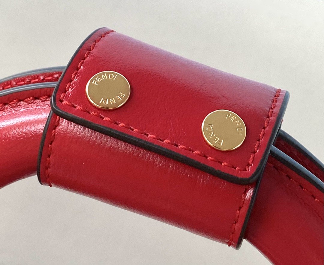 FI Small FF Tote Shoulder Red Bag For Woman 30cm/12in