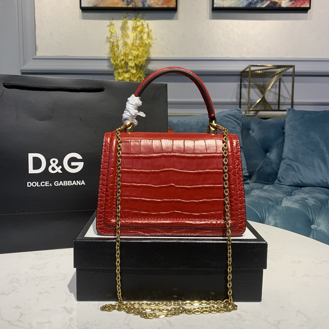 DG Small Devotion Bag Red For Women 7.5in/19cm DG