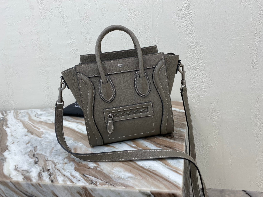 CE Nano LuGucciage Bag In Drummed Light PiNike For Women 8in/20cm