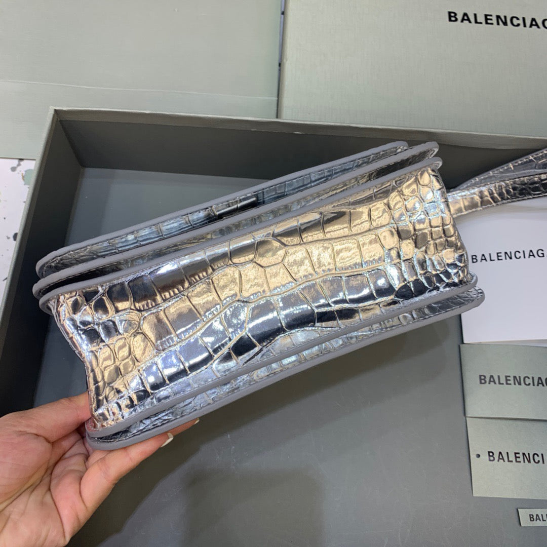 Balen Gossip Small Shoulder Bag Sliver, For Women, Bags 9.1in/23cm
