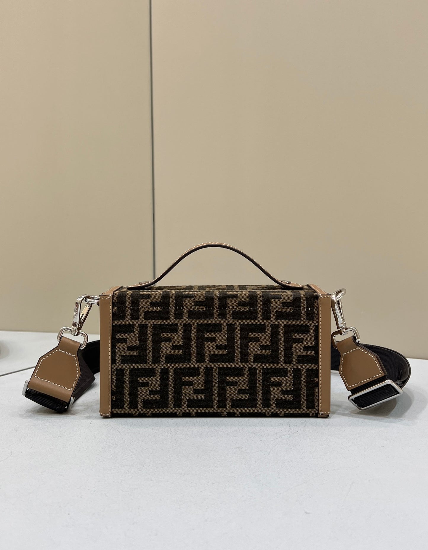 FI Mon Baguette Soft Trunk Brown Bag For Woman 21.5cm/8.5in