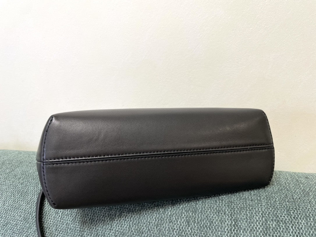 FI First Small Black with python Bag For Woman 26cm/10in 8BP129AGWRF1G5K