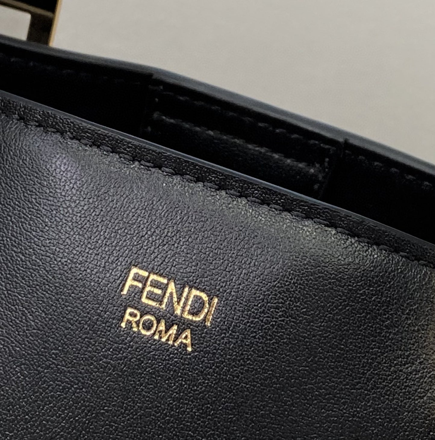 FI Small FF Tote Shoulder Black Bag For Woman 30cm/12in