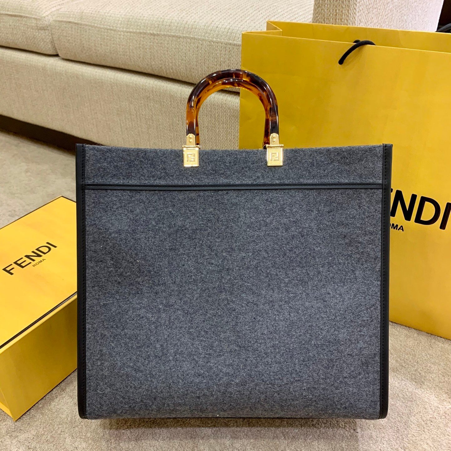 FI Sunshine Grey For Women, Women’s Handbags 15.7in/40cm FF 8BH372