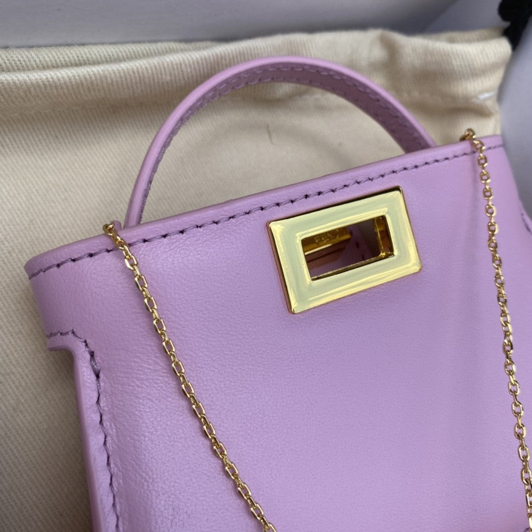 FI Nano Peekaboo Charm Crossbody Pink Bag For Woman 12cm/4.5in